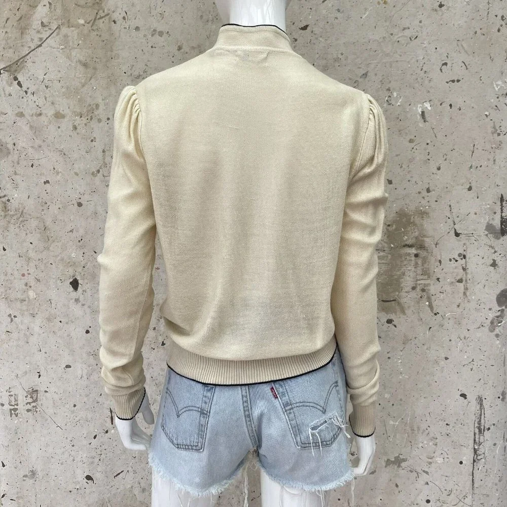 Vintage 70’s/80’s Knit Acrylic Sweater By Albee, M/L - Picture 3 of 5